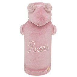 LOVE HOODIE ROSE QUARTZ