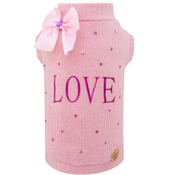 MON LOVE CASHWOOL PULL PINK