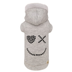 SMILEY SWEATER GREY MELANGE
