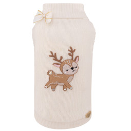 REINDEER CASHWOOL PULL WHITE