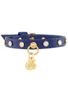 CHATON RIVETS COLLAR COBALT/GOLD