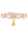 FANCY HEARTS COLLAR CIPRIA ECOLEATHER/GOLD