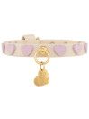 PINK HEARTS STUDS COLLAR CREAM/GOLD