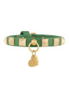 PYRAMIDS STUDS COLLAR FLORA/GOLD
