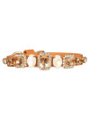 SQUARE GEMSTONE COLLAR ORANGE/GOLD
