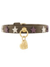 STARS STUDS COLLAR MILITARY/GOLD