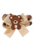 TEDDY CHATON LEOPARD FUR COLLAR CHAMPAGNE/GOLD