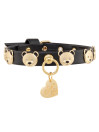 TEDDY STUDS COLLAR BLACK/GOLD