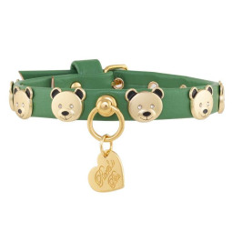 TEDDY STUDS COLLAR FLORA/GOLD
