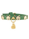 TEDDY STUDS COLLAR FLORA/GOLD