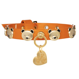 TEDDY STUDS COLLAR ORANGE/GOLD
