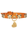 TEDDY STUDS COLLAR ORANGE/GOLD