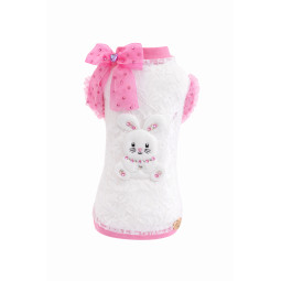 BUNNY LACE TSHIRT FUCHSIA