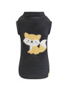 LITTLE FOX TSHIRT DENIM BLACK