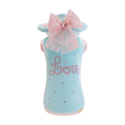 LOVE GLAM HOODIE ACQUA
