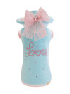 LOVE GLAM HOODIE ACQUA