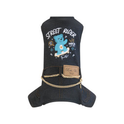 SKATER BEAR JUMPSUIT DENIM...