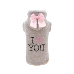 I LOVE YOU PINK HOODIE