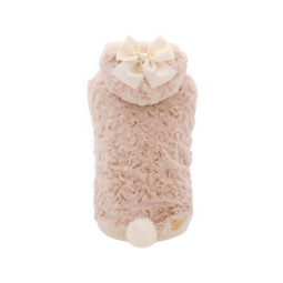 COZY FUR BOMBER POWDER ROSE