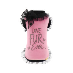 LOVE FUR EVER TULLE PULL MAUVE