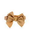 BEAUTIFUL BOW COLLAR CAMEL/GOLD
