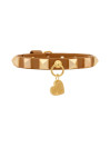 PYRAMIDS STUDS COLLAR CAMEL/GOLD