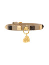 PYRAMIDS STUDS COLLAR GREIGE/GOLD