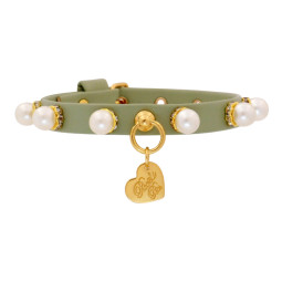 ROYAL PEARLS COLLAR MINT/GOLD