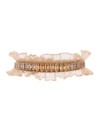 RUFFLE CRYSTAL ZIRCON COLLAR TWINE/GOLD