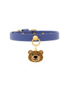 TEDDY CHARM COLLAR SAPPHIRE/GOLD