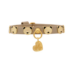 TEDDY STUDS COLLAR GREIGE/GOLD