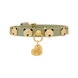 TEDDY STUDS COLLAR MINT/GOLD
