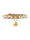 WHITE OPAL GARLAND COLLAR GREIGE/GOLD