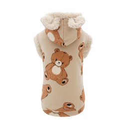 TEDDY HUG HOODIE BEIGE