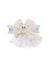 SKY BUNNY LACE COLLAR WHITE DORE/GOLD