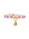 PINK HEARTS COLLAR WHITE DORE/GOLD
