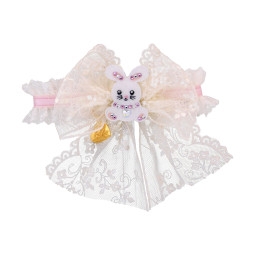 PINK BUNNY LACE COLLAR...