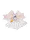 PINK BUNNY LACE COLLAR WHITE DORE/GOLD