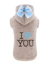I LOVE YOU HOODIE BLUE