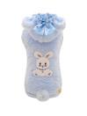 FLUFFY BUNNY HOODIE SKY