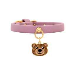 TEDDY CHARM COLLAR MAUVE...