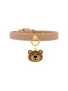 TEDDY CHARM COLLAR CHAMPAGNE GLITTER SUEDE/GOLD