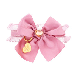 RUFFLE BOW COLLAR MAUVE...