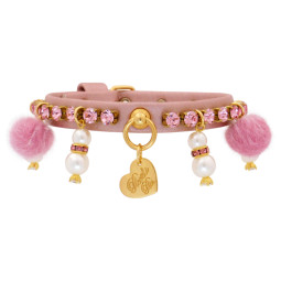 POM POM PEARL COLLAR MAUVE...