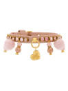 POM POM JEWEL COLLAR BLUSH/GOLD