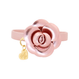CAMELIA COLLAR MAUVE DORE/GOLD