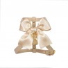 SATIN BOW HARNESS COOKIE ECOLEATHER/GOLD