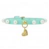 ECO PEARLS COLLAR TIFFANY ECOLEATHER/GOLD