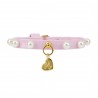 ECO PEARLS COLLAR BABY PINK ECOPATENT/GOLD