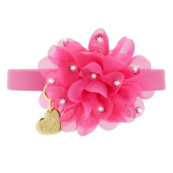 CHIC FLOWER COLLAR FUCSIA...